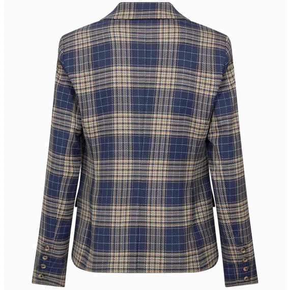 Mos Mosh Blake Chec Blazer, Crown Blue